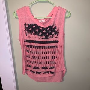 American slit front muscle tank